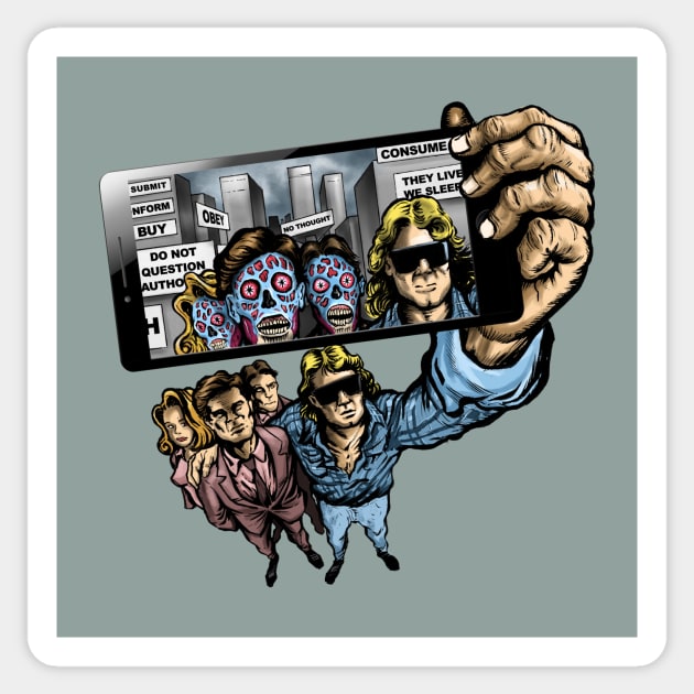 THEY LIVE WE SELFIE Sticker by ugurbs